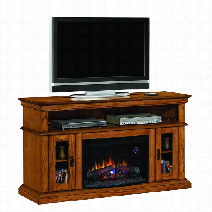 First-rate Work  Flame Brookfiel Fireplace In Premium Oak