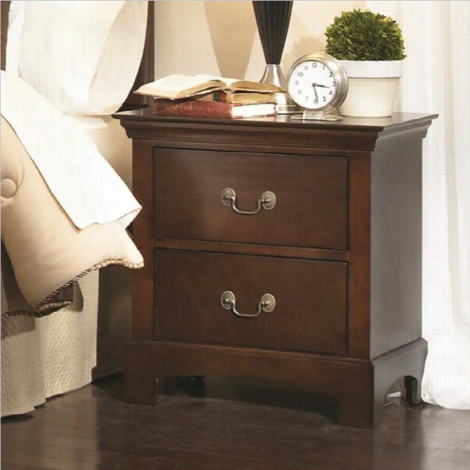 Coaster Tatiana Two Drawer Nightstand In Espresso