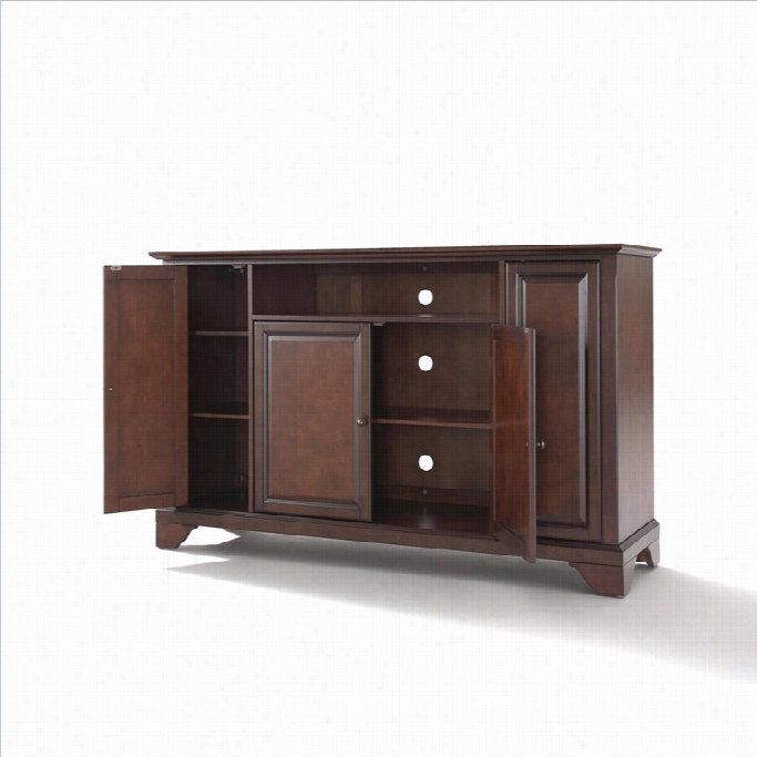Crosley Furniture Lafayettte 60 Tv Stand In Vintage Mahogany Fiinsh