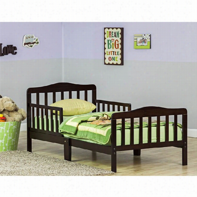 Dream On Me Classic Sketch Toddler Bed In Espresso