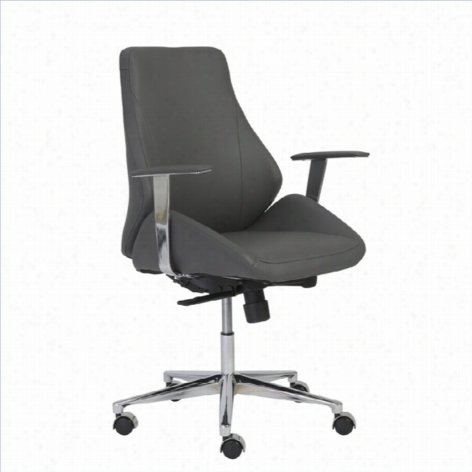 Eurostyle Bergen Low Back Office Chair In Gray