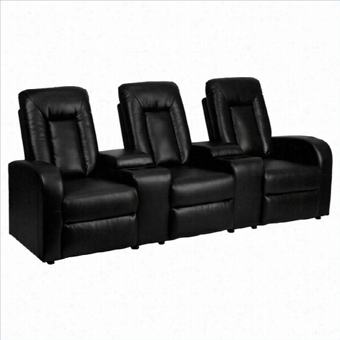 Flash Furniture 3  Seat Home Theater  Recliner In Dismal