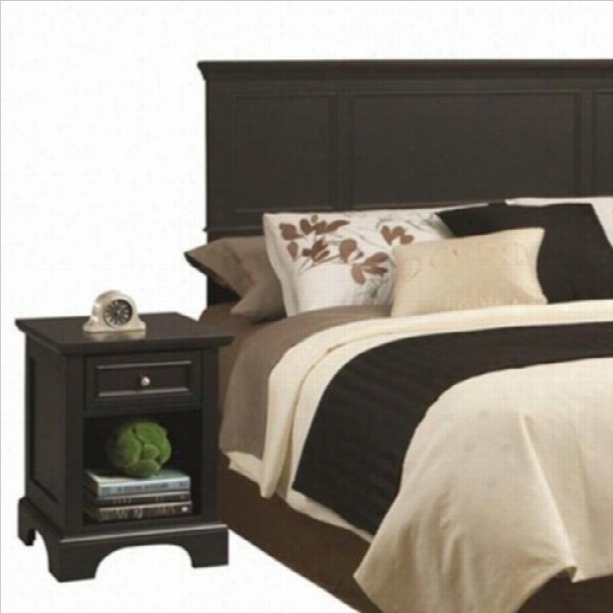 Home Styles Bedford Sovereign Headboard With Night Stand In Black