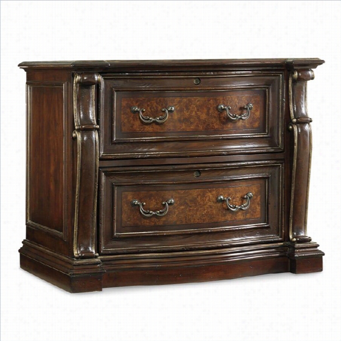 Hooker Furniture Grannd Palais 2-drawer Lateral File In Dark Walnut