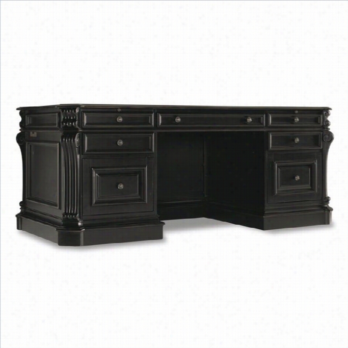 Hooker Furniture Telluride 76 Executive Desk With Leather Top