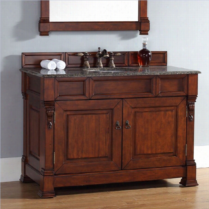 James Mqrtin Brookfield Classico 48 Single Bathroom Vanity In Warm Cherry