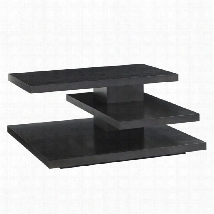 Lexington Carrera Evora Square Wood Coffee Table In Catbon Gray