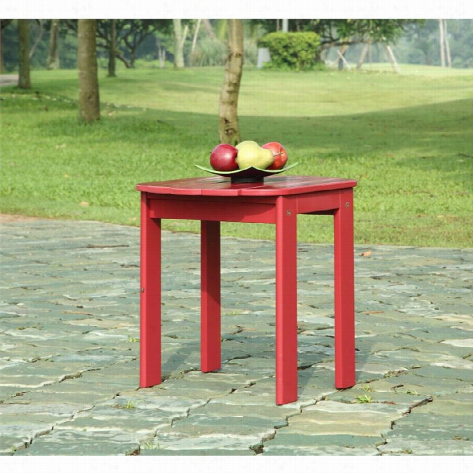 Linon Adirondack Table In Red