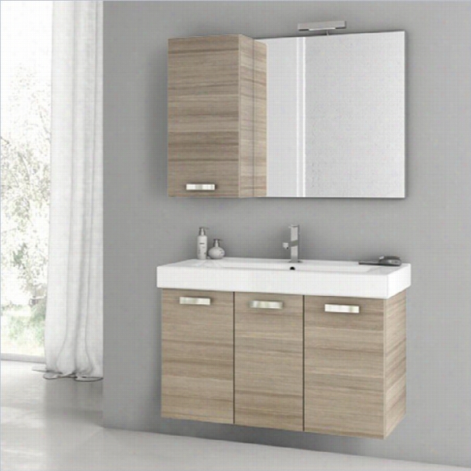 Nameek's Cubical 37 Wall Mounted Bathroom Vanity Offer For Sale In Larch Canapa