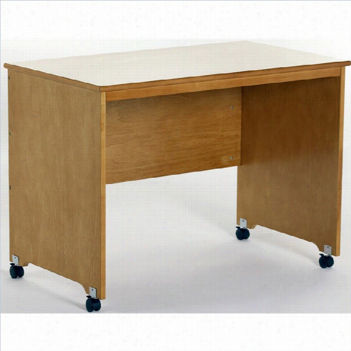 Ne Kids School House Mobile Desk In Pecan