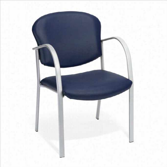 Ofm Dannbelle Seris Anti-bacterial Contract Reception Chair In Navy