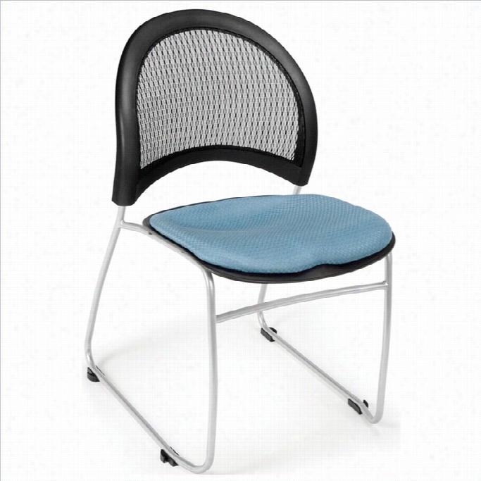 Ofm Moon Stack Stacking Chair In Cornflowre Blue