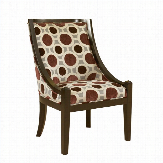 Powell Accent Wsayback Chair In B Lack And Gray