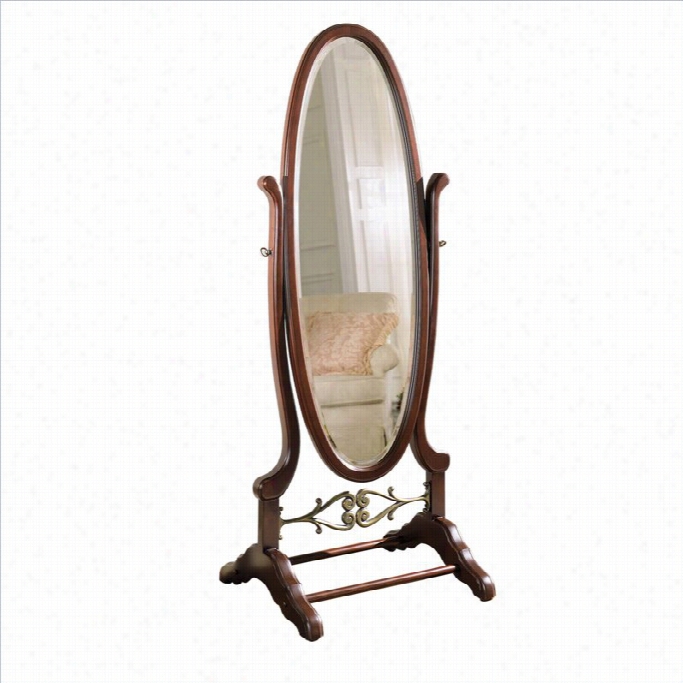 Powell Furniture Heirlomo Cherryy  Cheval Floor Mirror