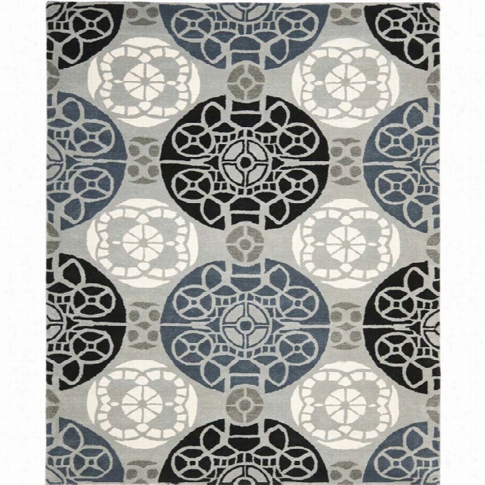 Safavieh Wyndham Oversized Rug In Grey / Black