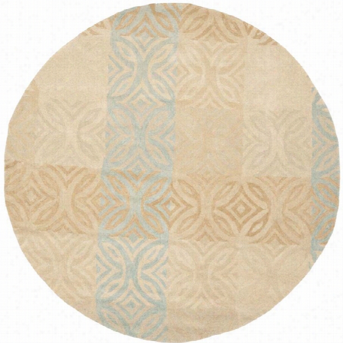 Safavieh Wyndham Round Rug  In Beige / Multi