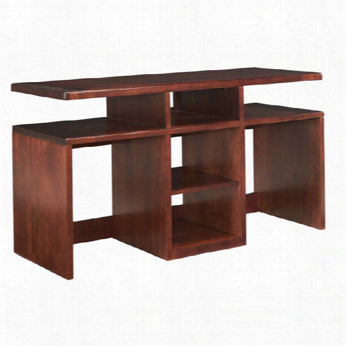 Somerton Studio Sofa Table In Middle Tone Brown Mahogany