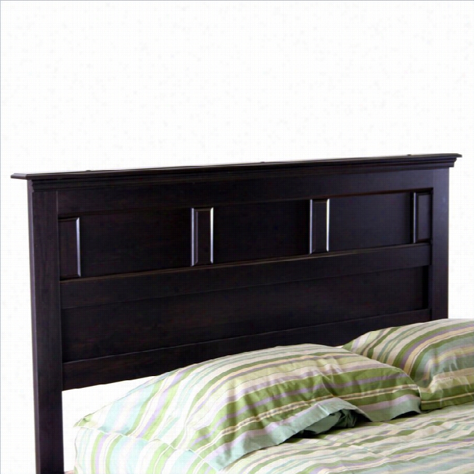 South Shore Mountain Odge Queen Panel Headboard In Ebony