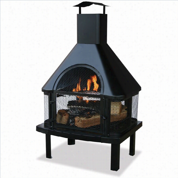 Uniflame Ifrehouse With  Chimney In Black