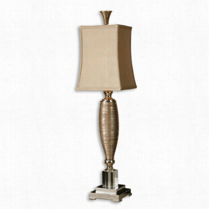 Uttermost Abriella Textured Porcelain Buffet Lamp In Metallic Gold