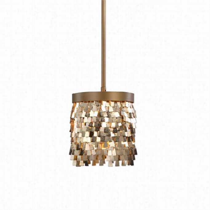 Uttermost Tillie 1 Light Gold Minu Pendant