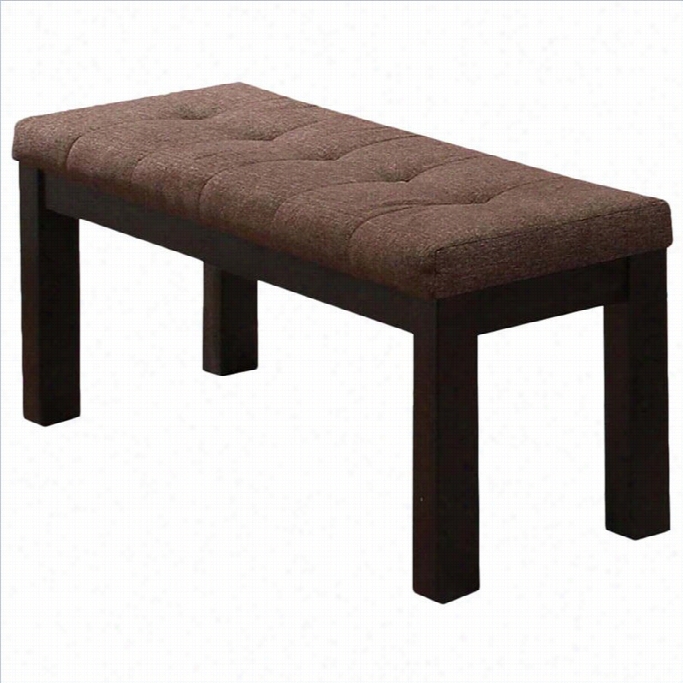 Acme Furniture Zenda Bench In Dark Walnut