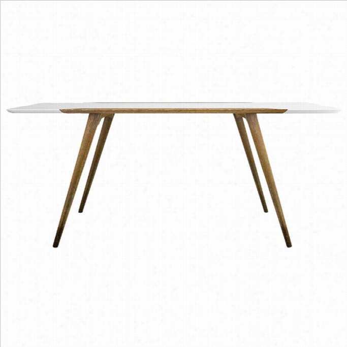 Aeon Furniture Andrew Dining Table In White And Ash