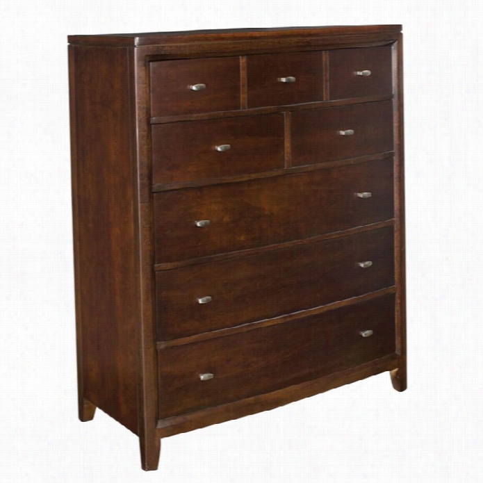 American Drew Tribecca 5 Drawer Chest In Root Beer Finish