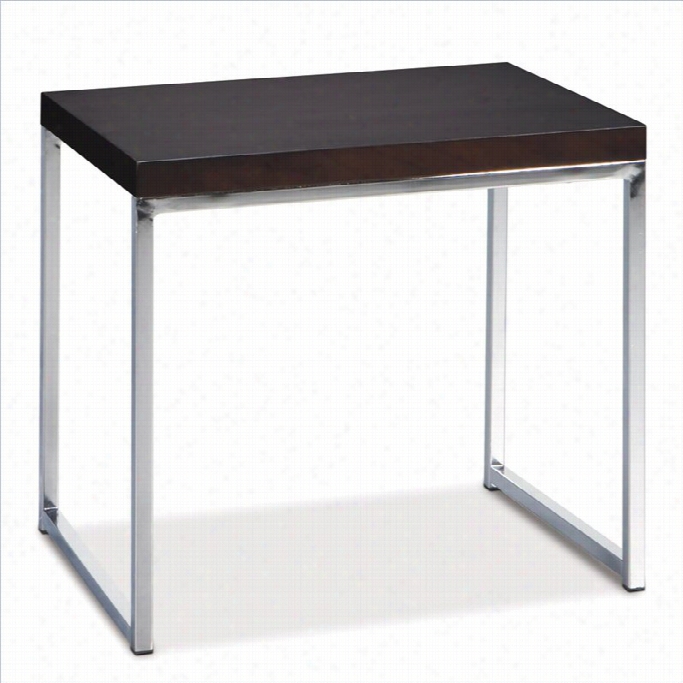 Avenue Six Wall Street End Table In Espesso