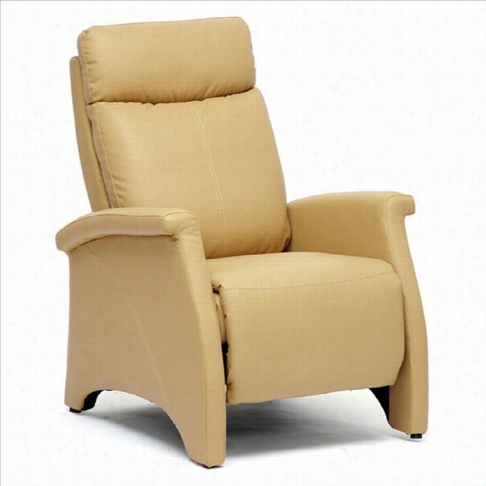 Baxton Studio Sequim Faux Leather Recliner Club Chair In Tan