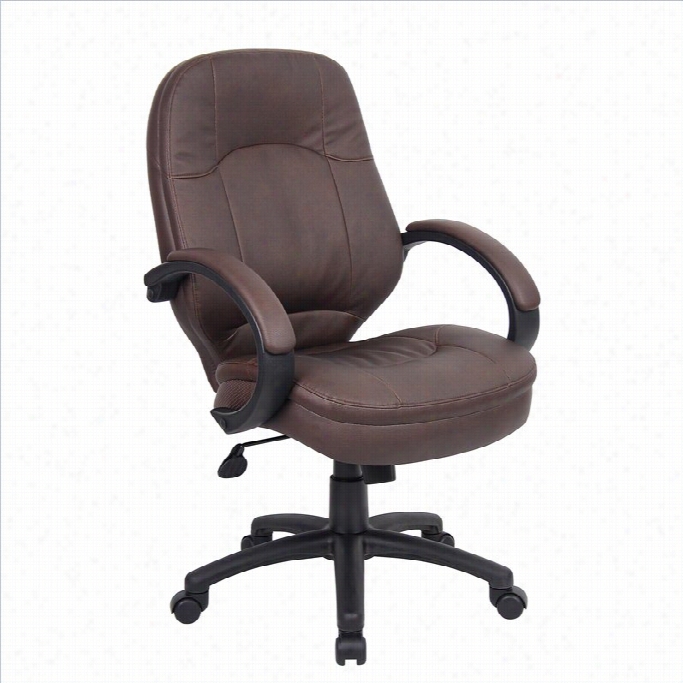 Bosss Office Produ Cts Leatherplus Executive Office Chair