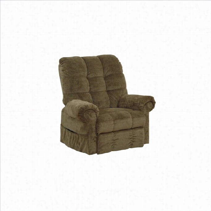 Catnapper Omni Power Lift Full Lay-out Chaise Recliner Chair In Thistle