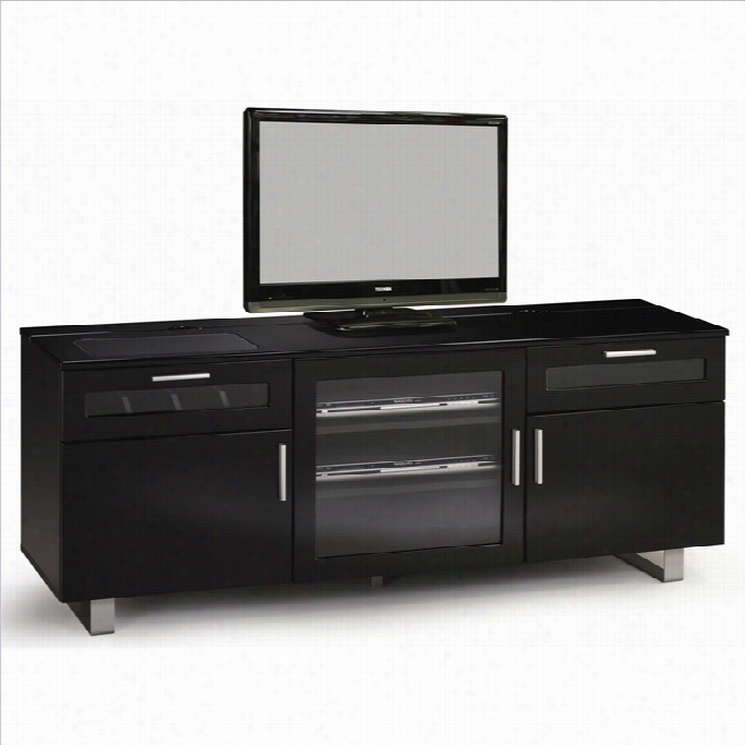 Coaster Contemporary 60 Tv Console In Black