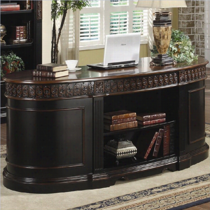 Claster Niolas Oval Executive Double Pedestal Desk