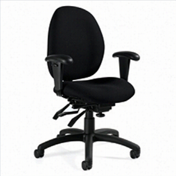 Global Malaga Low Bac K Multi Ti Lyer Offie Chair In Black