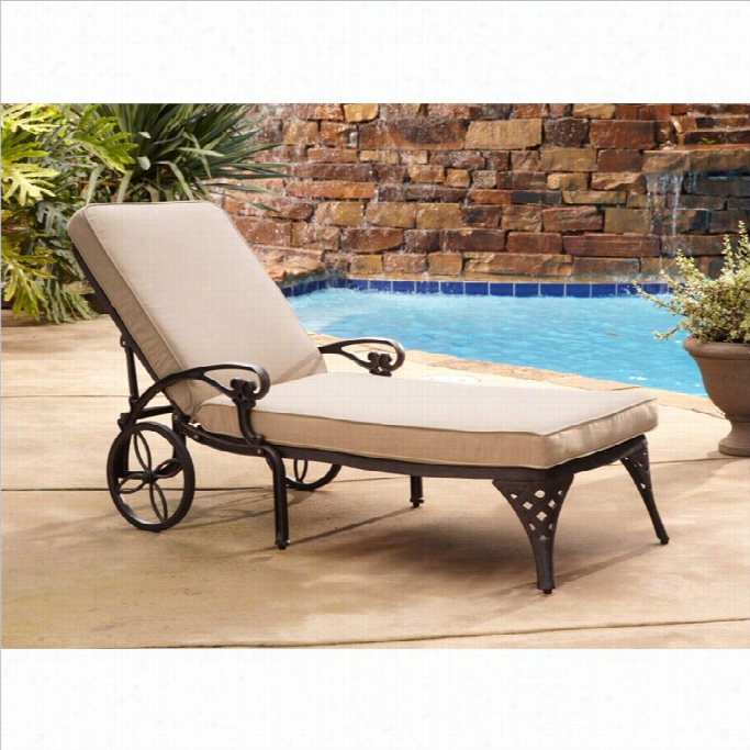 Home Styles Biscaynw Outdoor Chaise Lounge Chair I Nbronze With Cushion