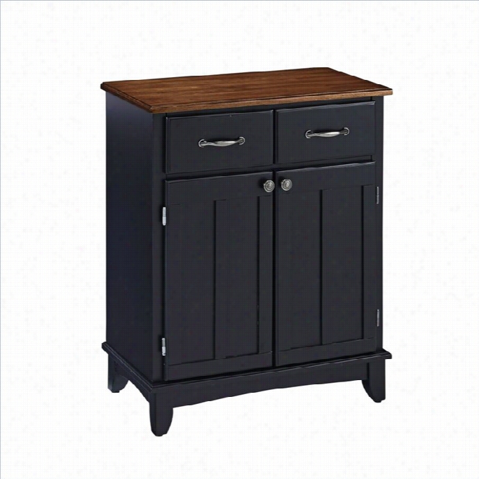Homme Stlyes Appendages Buffet Server In Balck And Cottage Oak