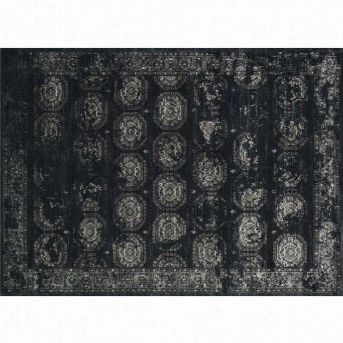 Loloi  Journy 12' X 15' Power Loomed Wool Rug In Black And Charcoal