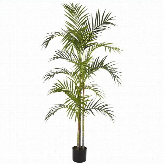 Nearly Natural 5' Areca Ppalm Silk Tree In Green
