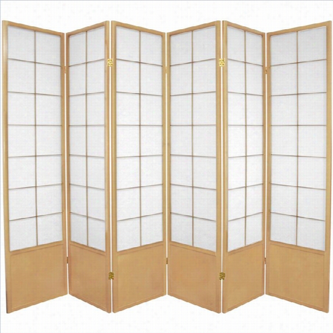 Oriental Furniture Six Panel Zen Shoji Room Distributer In Natural