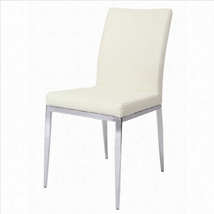 Pastel Furniture Sundanc Dining Chair  Upholtsered In Pu Ivory