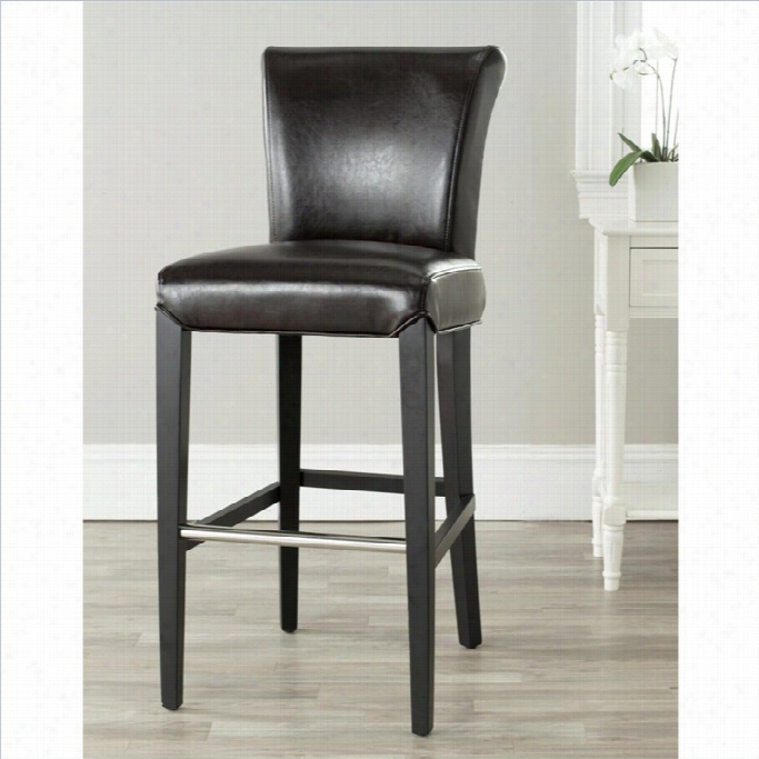 Safsvieh Ariel 30 Bar Stool In Brown