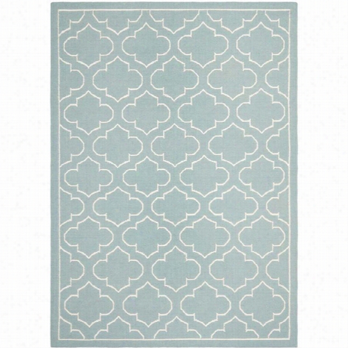 Safavieh Dhurries Blue Contemporary Rug - 5' X 8'