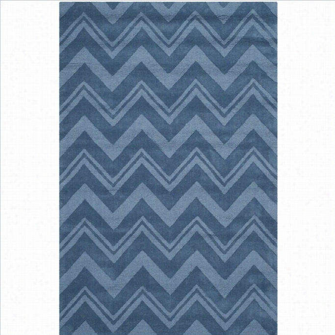 Safavieh Impressions Rectangle Rug In Blue-4' X 6'