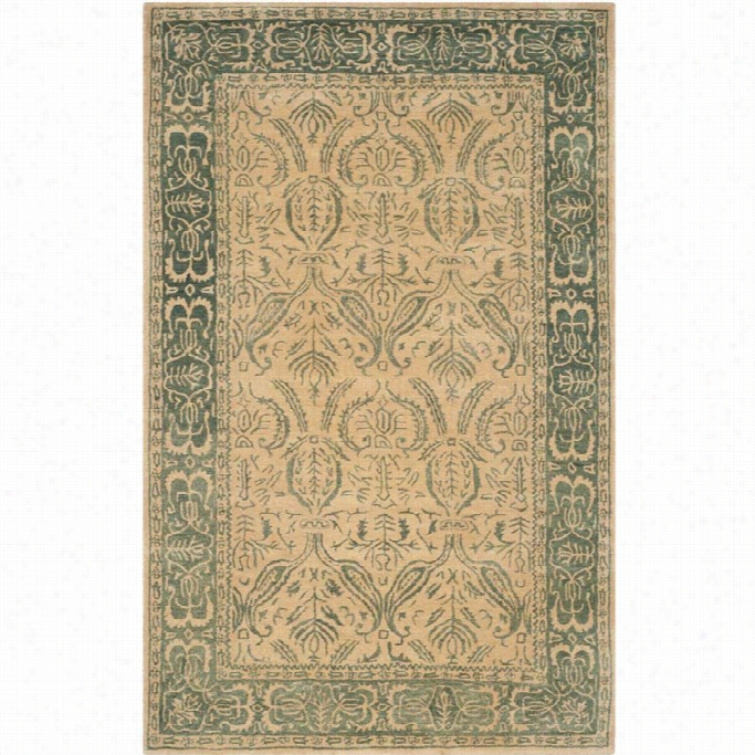 Safavieh Taj Mahal Recgangl E Rug In Beige / Blue