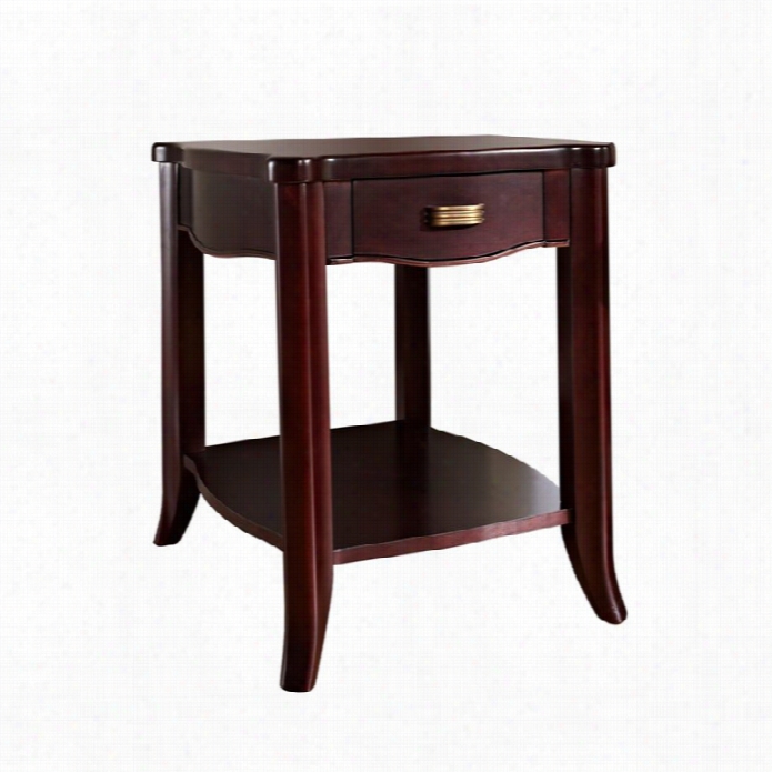 Somerton Signature Side Table In Dark Merlot