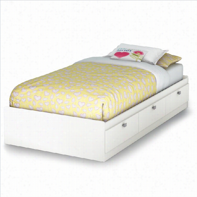 South Prop Affinato Twjn Mates Bed In Pure White