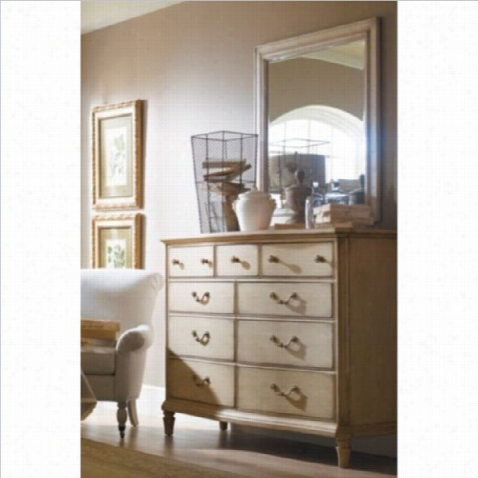 Stanley Furniture Portfolio European Cottage Dresser And Mirror In White