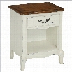 Home Styles French Countryside Night Stand in Oak and Rubbed White