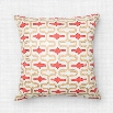 Loloi 1'10 x 1'10 Cotton Poly Pillow in Sand and Red